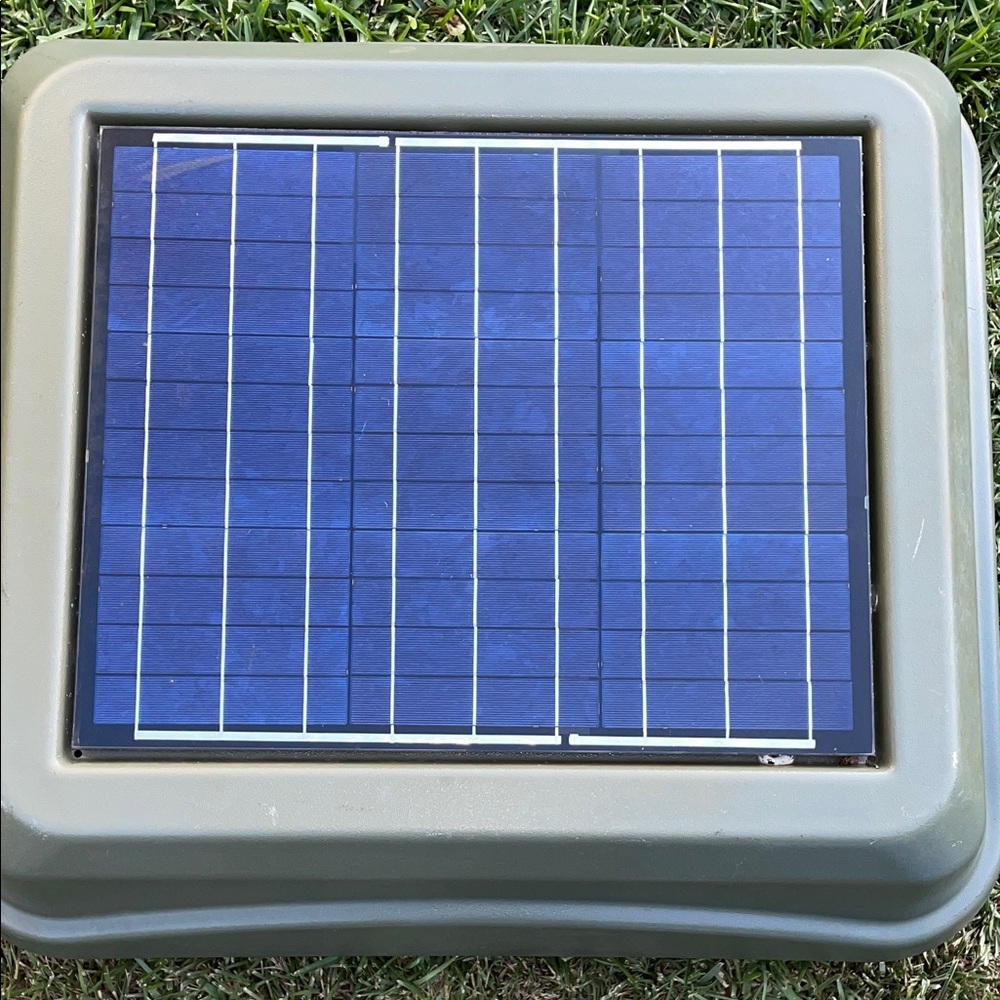 Green Solar Panel Ceiling Fan